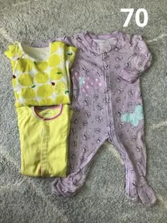⭐️ベビー服 女の子 カバーオール ロンパース まとめ売り 3点⭐️