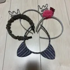 子供用グリッターカチューシャ4点セット