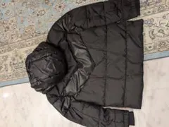 ブラック中綿ジャケット フード付き