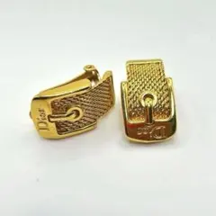 美品　クリスチャンディオール　イヤリング　Dior ロゴ　刻印　ゴールド
