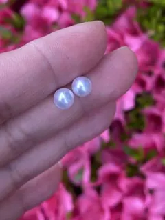 一点物　天然淡水パール S925ピアス