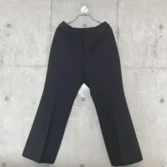 ユニクロ スマートフレアパンツ 丈短め ブラック