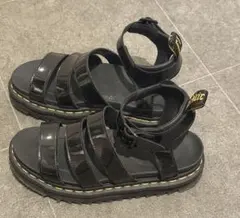 ドクターマーチン Dr.Martens サンダル エナメル UK5 ブラック