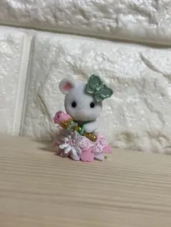 シルバニア ゆめいろ赤ちゃんプリンセスセット マシュマロネズミの小さい赤ちゃん