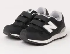 【美品】ニューバランス キッズスニーカー PO313 ブラック 19.5