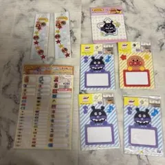 アンパンマン ワッペンとステッカーフレームと名前シール