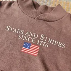 120cm ブラウン トレーナー アメリカ国旗 デザイン