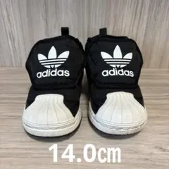 adidas 黒 スニーカー 14.0