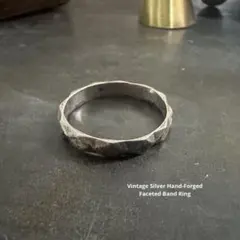 希少　メキシコ　925 シルバー　リング　アンティーク　アメリカ メキシカンヴィンテージジュエリー リング 指輪 17号 シルバー 現地買