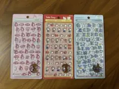 （正規品）ボンボンドロップシール　サンリオミニ　サンリオ文字　3種