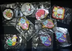BT21 キーホルダー缶バッジセット