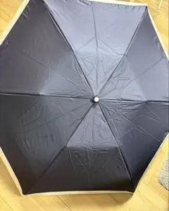 黒い折りたたみ傘 晴雨兼用 収納ケース付き