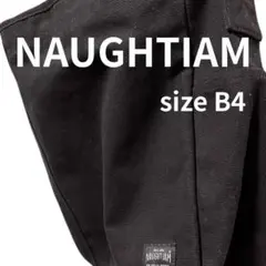 未使用 NAUGHTIAM ノーティアム キャンバス ショルダーバッグ B4 黒のサムネイル