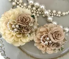 【特別価格】classic華やかコサージュ卒業式入学セレモニーセットママ友親子