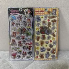 【正規品】プチドロップステッカー パワーパフガールズ トムとジェリー 2枚セット