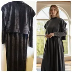 fredyフレディコーデュロイ長袖2wayワンピース新品♥️のサムネイル