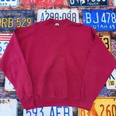 Ｊ*Ｊ様 90s USA製 フルーツオブザルーム　無地スウェット ワインレッド