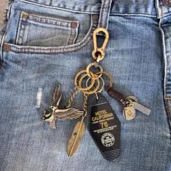 緊急値下げ キーホルダー キーリング カラビナ アメカジ ストリート 古着