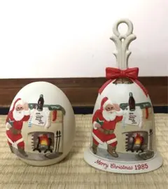 1985年 コカコーラ クリスマスベルと置物