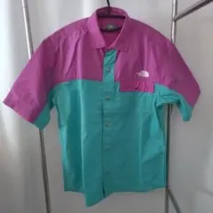 THE NORTH FACE 半袖シャツ パープル/ターコイズ　新品未使用