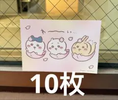 ちいかわ ポストカード ノベルティ 桜 10枚