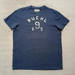 RUEHL No.925 ロゴ アップリケ 半袖Tシャツ ネイビー Mサイズのサムネイル