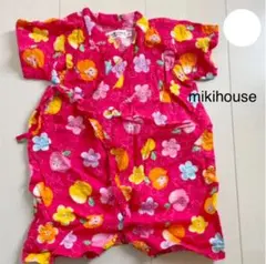 女の子　80 90 甚平 ミキハウス mikihouse ロンパース 浴衣