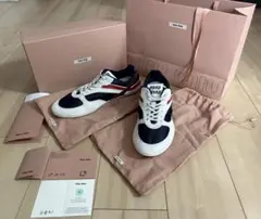 MIU MIU MEN 90s ARCHIVE レザー スニーカー 9 1/2 MIU MIU MEN 90s ARCHIVE レザー スニーカー 9 1/2