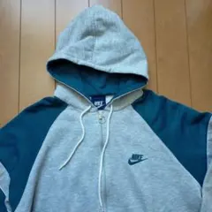 80's NIKE ナイキ フルジップ パーカー 紺タグ XL