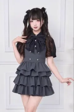 NoGenki 2WAYサロペットスカート