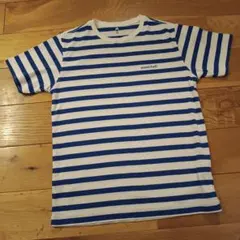 モンベル WIC.ボーダーT Kid's ボーダーTシャツ 160　ブルー