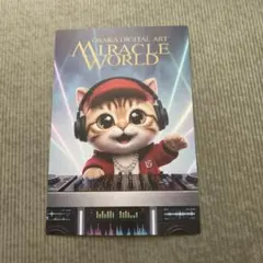 ミラクルワールド ポストカード ネコ AI MIRACLEWORLD 大阪