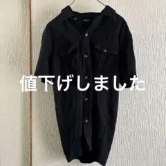 ★メンズ　COMME CA ISM ブラック 半袖シャツ Mサイズ★