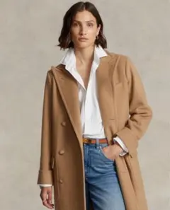 Ralph Lauren ロングコート ウールコート　キャメル