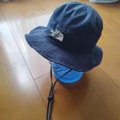 ノースフェイス　ハット　Mサイズ ネイビー　アゴ紐付き