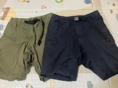 グラミチ　オリーブ・ネイビー ショートパンツ 2色セット