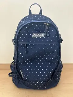 Coleman ドット柄リュック ネイビー大容量