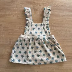tete a tete テータテート 花柄エプロン サロペットワンピース