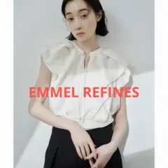 EMMEL REFINES エメルリファイン フィブリルサテンWケープブラウスのサムネイル