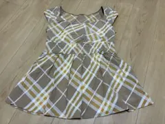 BURBERRY ブルーレーベル ストライプチュニック 38 茶系 - メルカリ