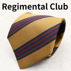Regimental Club ネクタイ レジメンタルストライプ オレンジ