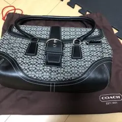 COACH ロゴ柄 ショルダーバッグ 保存袋付き　保存状態よし　比較的美品