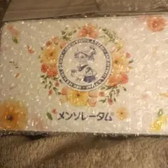 新品メンソレータム福缶イオン花模様　空箱+心配付箋+イオンキャラシール
