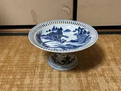 染付 魚と牡丹文様 楕円皿 陶磁器 高さ4cm、上下24cm、横31cm - メルカリ