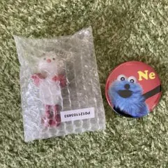 パペットスンスン 一番くじ E賞 ちらりんフレンズ ノンノン＋缶バッジ