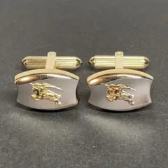 極美品　バーバリー　SILVER925　騎兵ロゴ　カフリンクス・カフスボタン