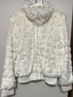 ファーコート　アウター　ホワイト　白
