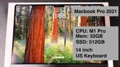 MacBook Pro 2021 14インチ M1 Pro