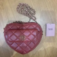 NICE CLAUP ハート型キルティングショルダーバッグ