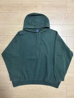 90s Old Gap オールドギャップ　ハーフボタン　パーカー　グリーン　XL